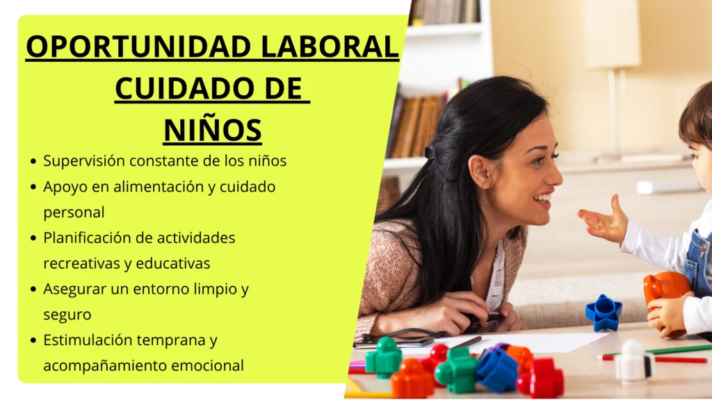🧸 Cuidado de Niños: ¡Únete a Nuestro Equipo! Convocatoria de Empleo Abierta 👩‍👧‍👦✨